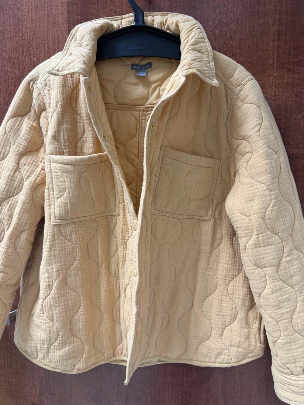 Rails Quilted Puffer Shacket in Yellow